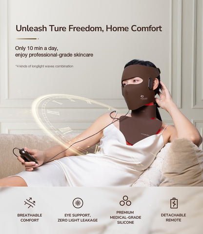 JOVS, máscara de terapia láser 4D para rostro, máscara facial de te...