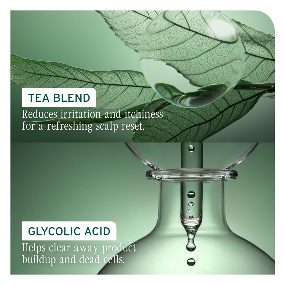 Biolage Scalp Sync - Concentrado purificador - Tratamiento exfoliante y aclarador del cuero cabelludo seco, refrescante y revitalizante, mezcla de té fermentado y ácido glicólico