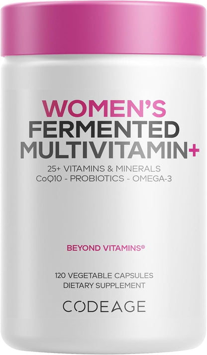 Codeage Multivitamínico diario para mujeres, más de 25 vitaminas y...
