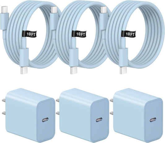 Cargador para iPhone de carga rápida de 10 pies para iPhone 17, 16,...