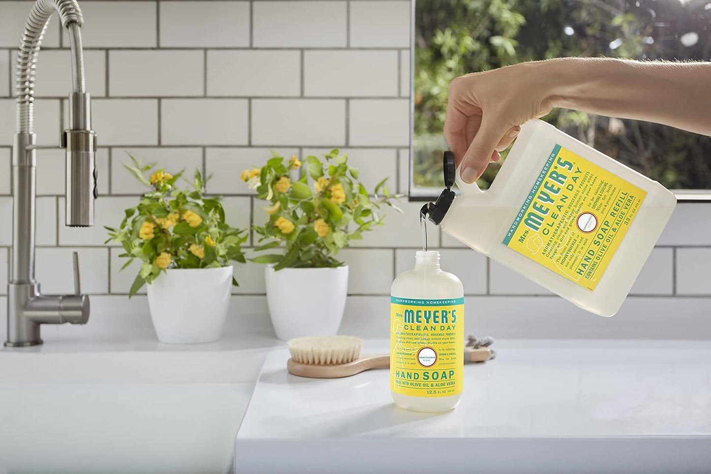 MRS. MEYER'S CLEAN DAY - Repuesto de jabón de manos, hecho con...