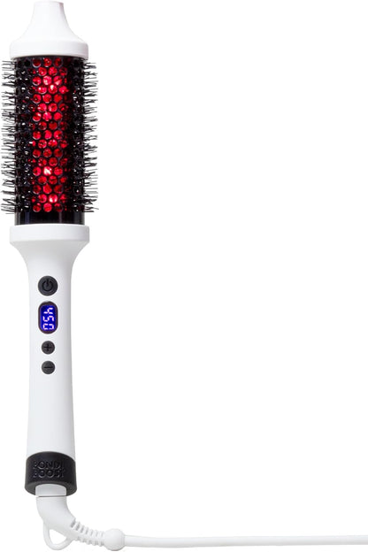 BONDIBOOST Cepillo térmico infrarrojo, cepillo redondo térmico térmico térmico para cabello suave y brillante, peinado seco para volumen instantáneo, menos rotura del cabello + minimiza los enganches