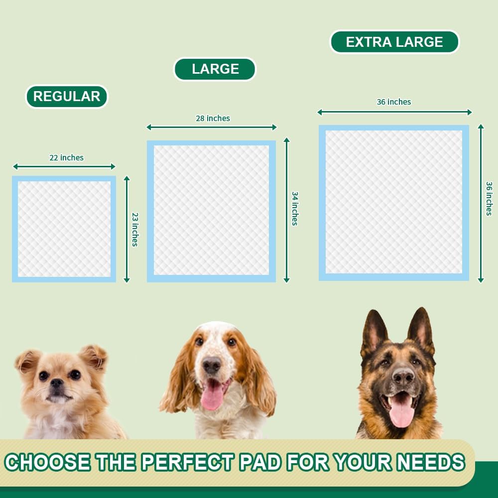 IMMCUTE Almohadillas para cachorros de 22 x 23 pulgadas, 100 unidad...