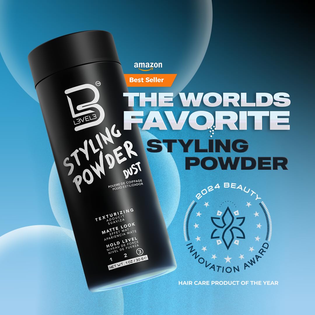 Polvo de Estilo L3 Nivel 3 - Polvo para Hombres de Aspecto Natural...