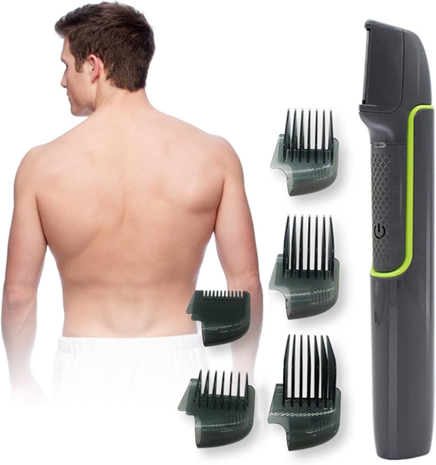 XQSSB Recortador corporal recargable para hombres, afeitado húmedo...