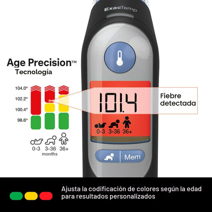 Braun ThermoScan 7 - Termómetro digital de oído para adultos, bebés...