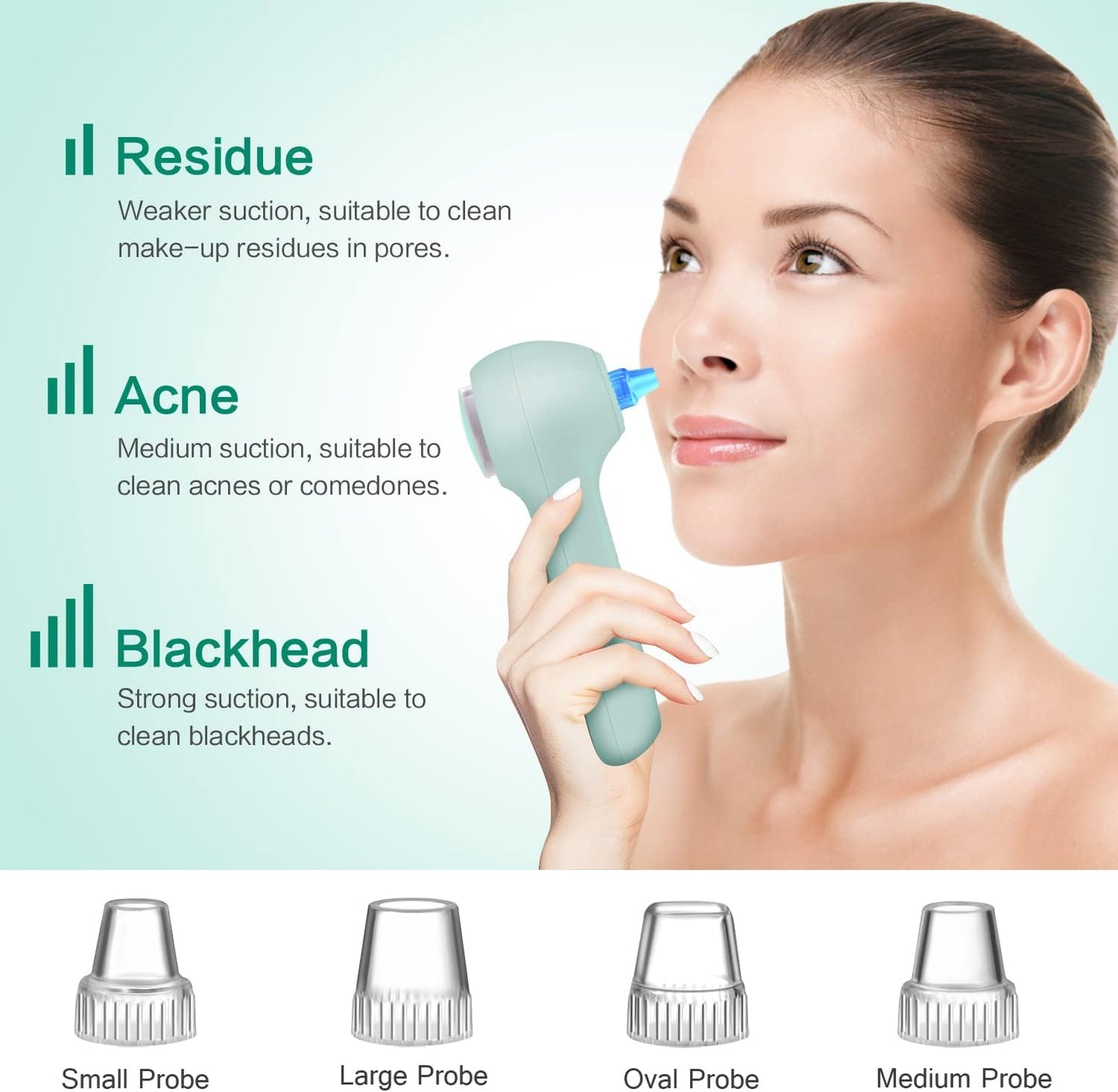 UMICKOO Exfoliante facial, cepillo de limpieza facial impermeable c...
