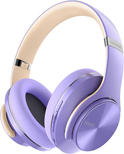 DOQAUS Auriculares Bluetooth sobre la oreja, tiempo de reproducción...