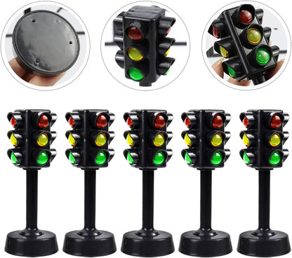 Juguetes de semáforo para niños Modelo de señal de tráfico para educación temprana Mini lámpara roja verde juego de luz