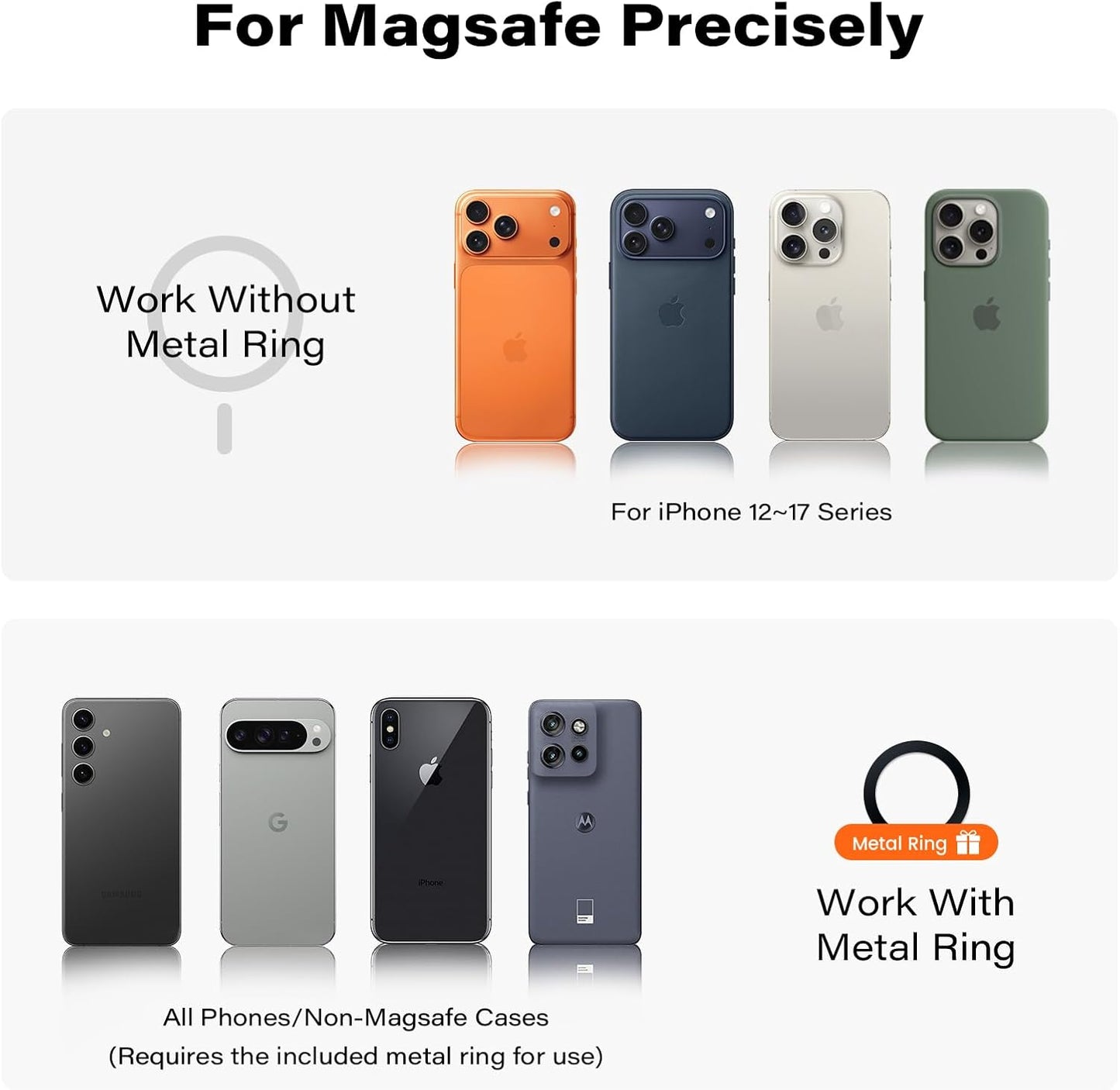 A2C Soporte de teléfono flexible de cuello de cisne para iPhone Magsafe, soporte magnético para teléfono de gimnasio de brazo largo para cinta de correr Peloton, accesorio portátil de fitness para