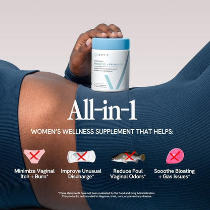 Dr. Probióticos vaginales formulados para mujer por Happy V, probió...