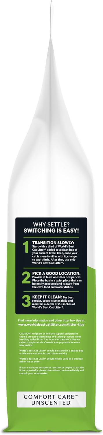 WORLD'S BEST CAT LITTER Comfort Care sin perfume, 32 libras, in...