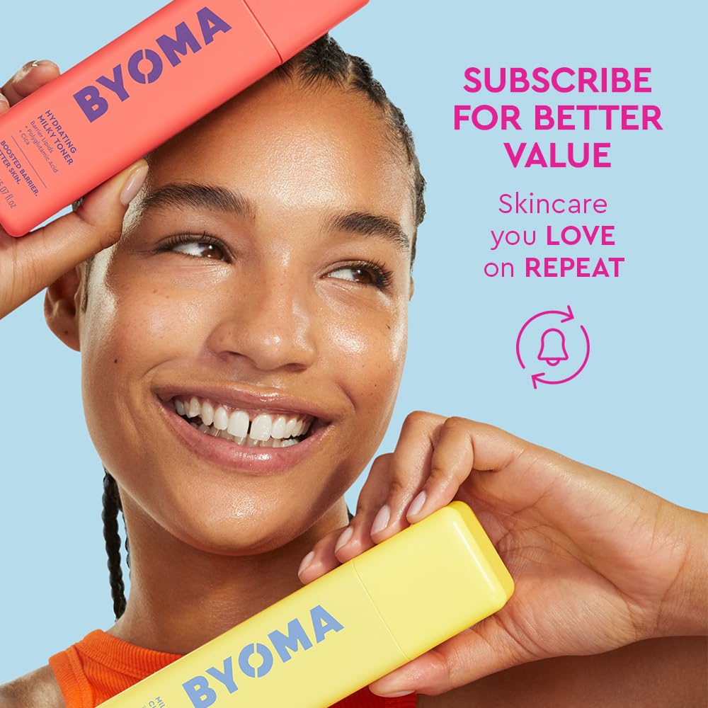 BYOMA Phyto-Mucin Glow Serum – Suero facial de mucina para piel de cristal – Rellena, prepara e hidrata – Primer impecable y base de maquillaje – Fortalece la barrera de la piel – 1.35 fl oz