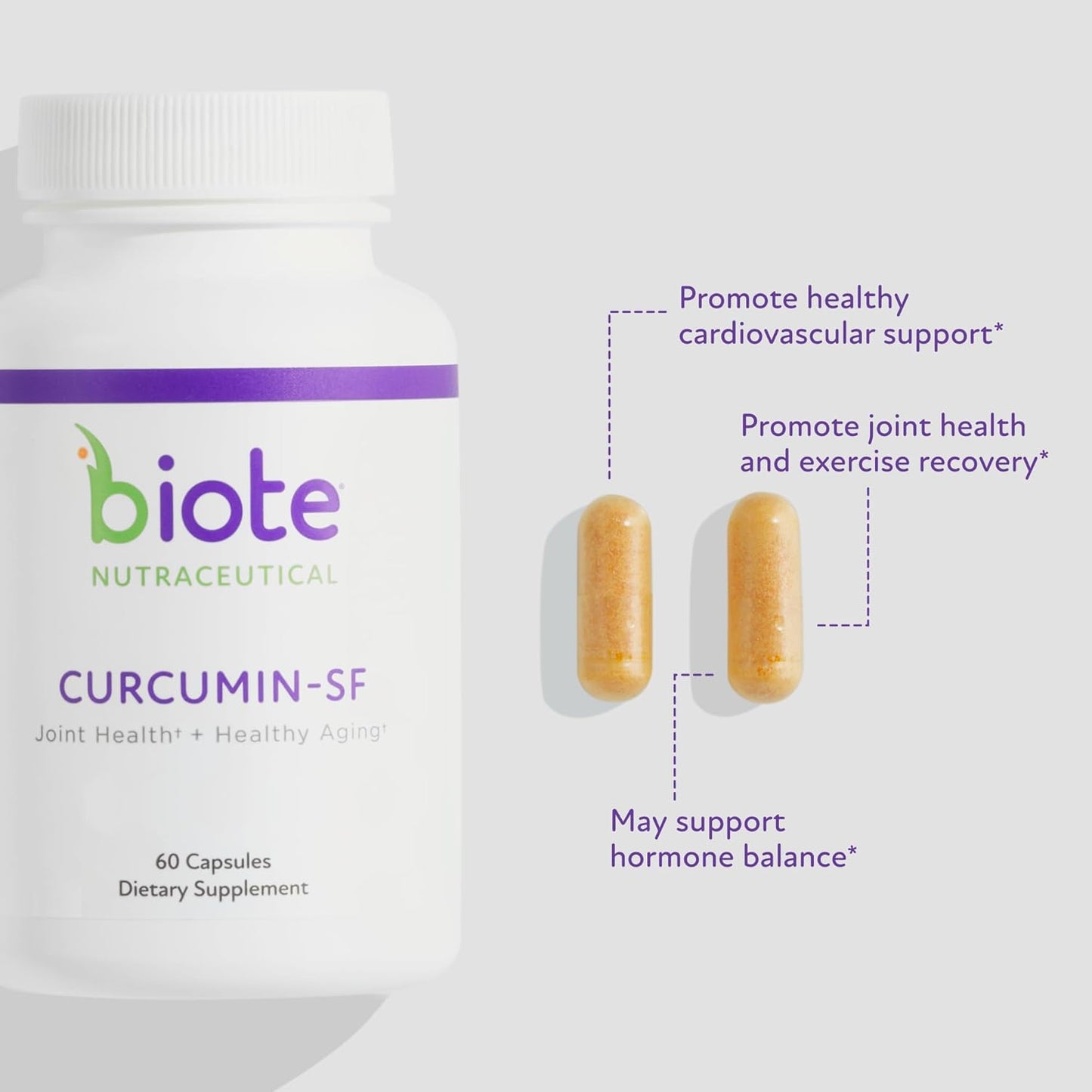 Biote Nutraceuticals - Curcumina SF - Circulación + Envejecimiento...