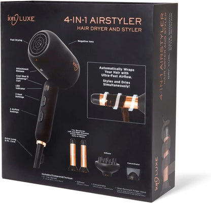 ion Luxe 4 en 1 Autowrap™ Airstyler - Secador de pelo intercambiabl...