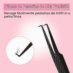 VEYES INC Pinzas de pestañas para extensiones de pestañas, pinzas d...