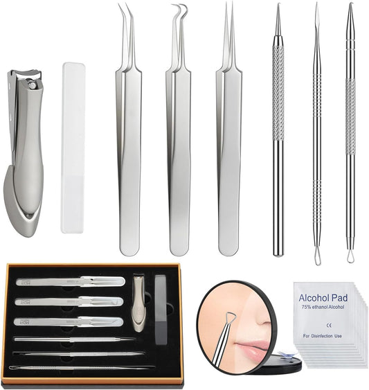 Eliminadores de puntos negros y manchas (plata, 8PCS)