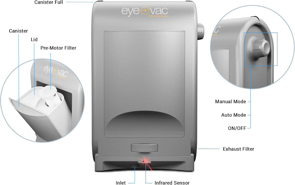EyeVac Pro Aspiradora automática sin contacto, ultra rápido y poten...