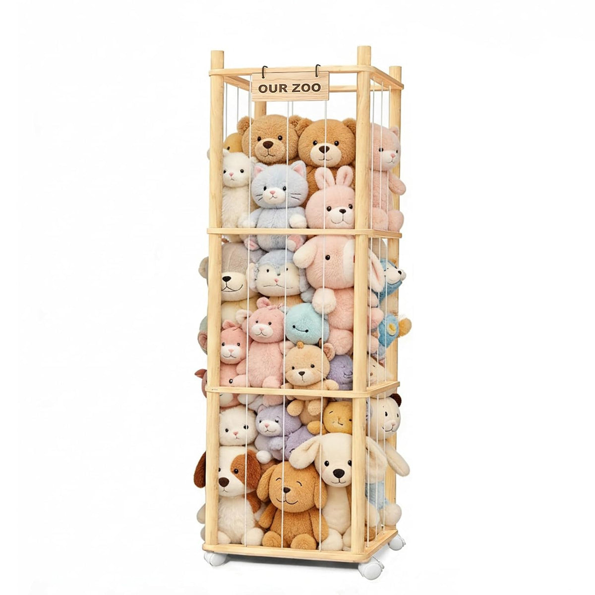 Almacenamiento de animales de peluche, almacenamiento de zoológico...