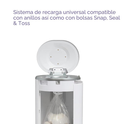 Munchkin® Cubo de pañales UV #1 en control de olores, incluye 1 bol...