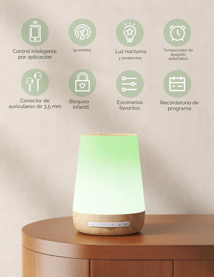 Máquina de sonidos para bebé, Momcozy - Máquina de ruido blanco con...