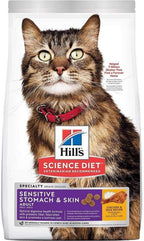 Comida seca para gatos con piel y estómago sensible, de Hill's...