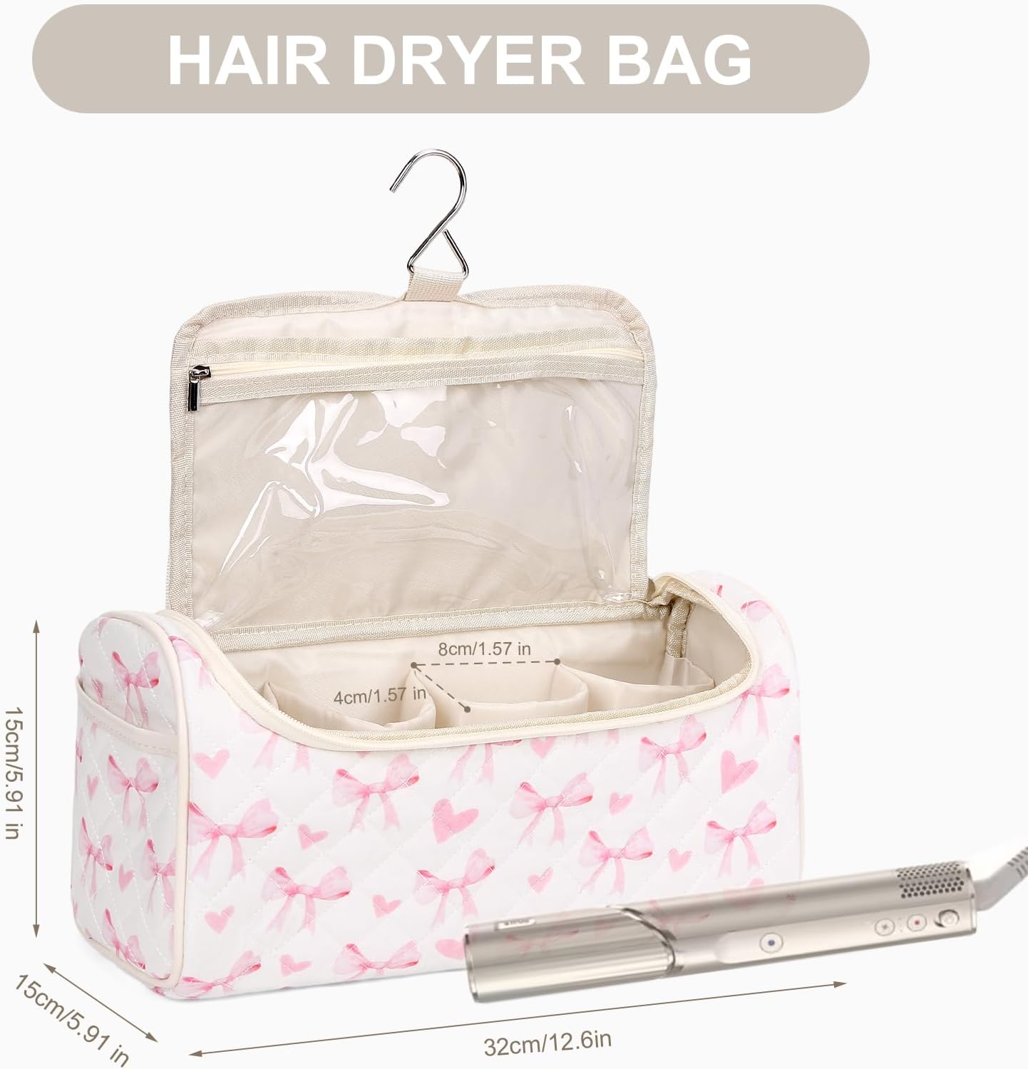 ANKICK Estuche de Viaje Compatible con Dyson Airwrap Complete Style...