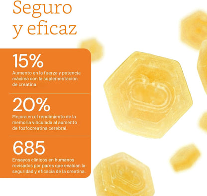 Create Gomitas de Monohidrato de Creatina para Hombres y Mujeres, M...