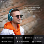 PowerLocus - Audífonos Bluetooth sobre las orejas, auriculares inal...