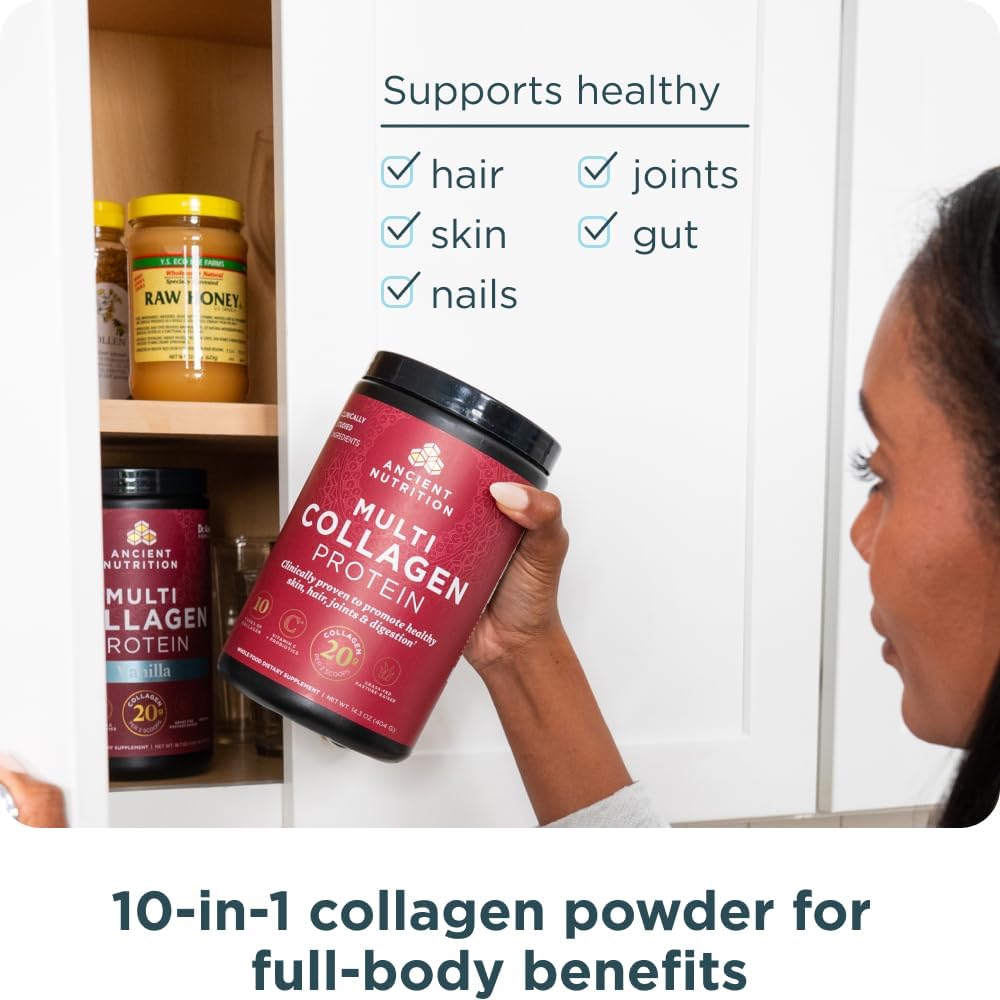 Ancient Nutrition - Péptidos de colágeno en polvo, proteína multi-c...