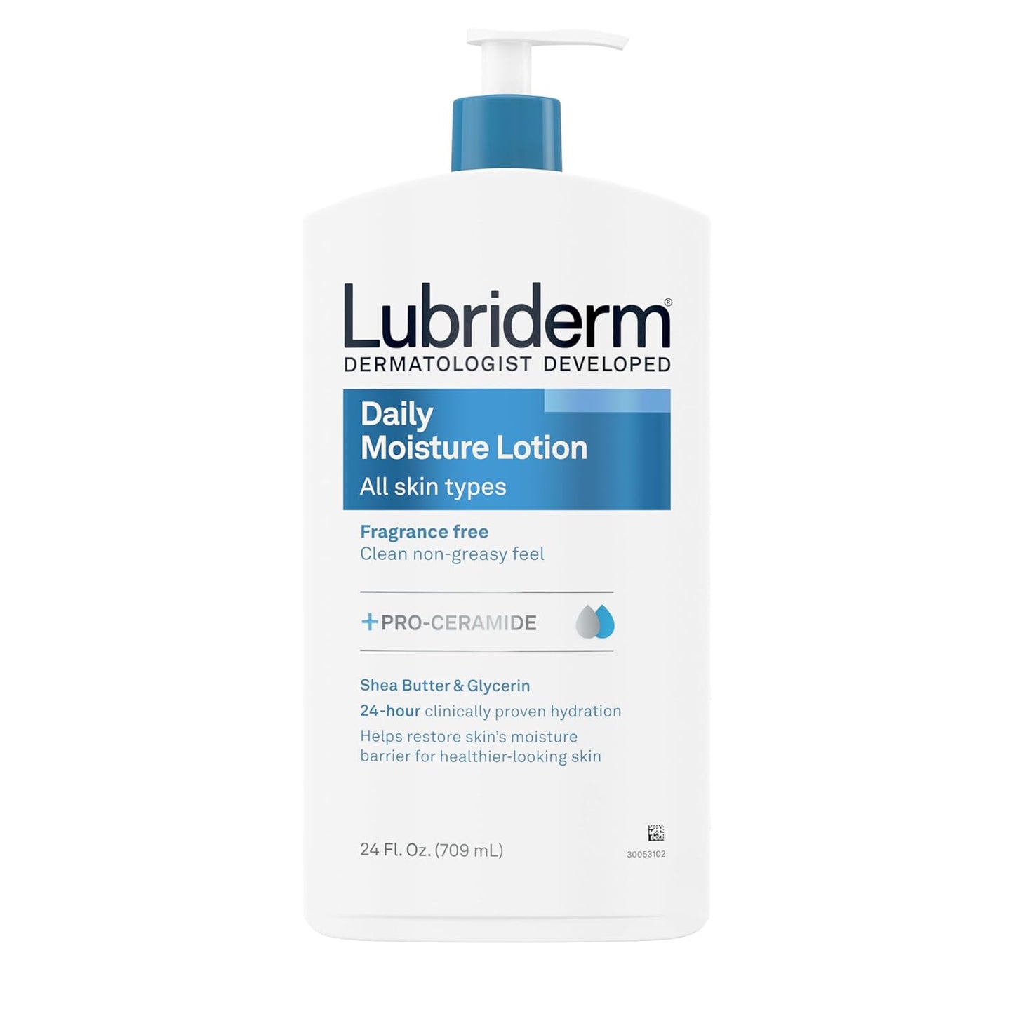 Lubriderm, Loción de Humectación Diaria Libre de Fragancia + Pro-Ce...