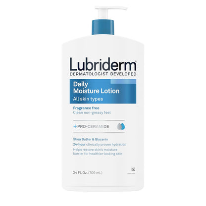 Lubriderm, Loción de Humectación Diaria Libre de Fragancia + Pro-Ce...