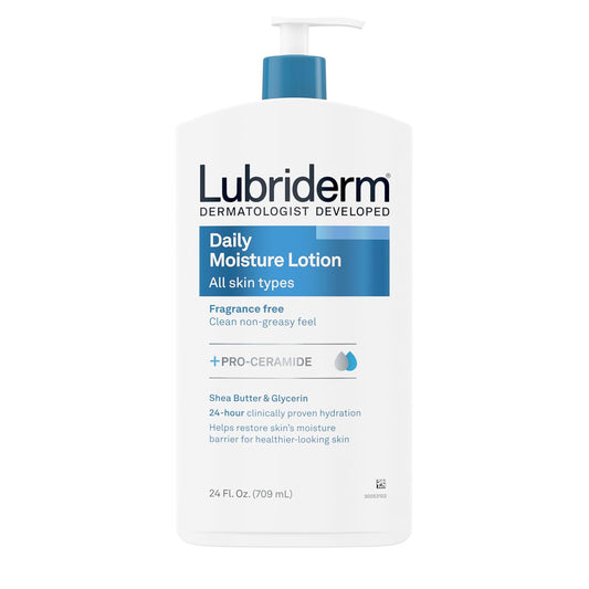 Lubriderm, Loción de Humectación Diaria Libre de Fragancia + Pro-Ce...