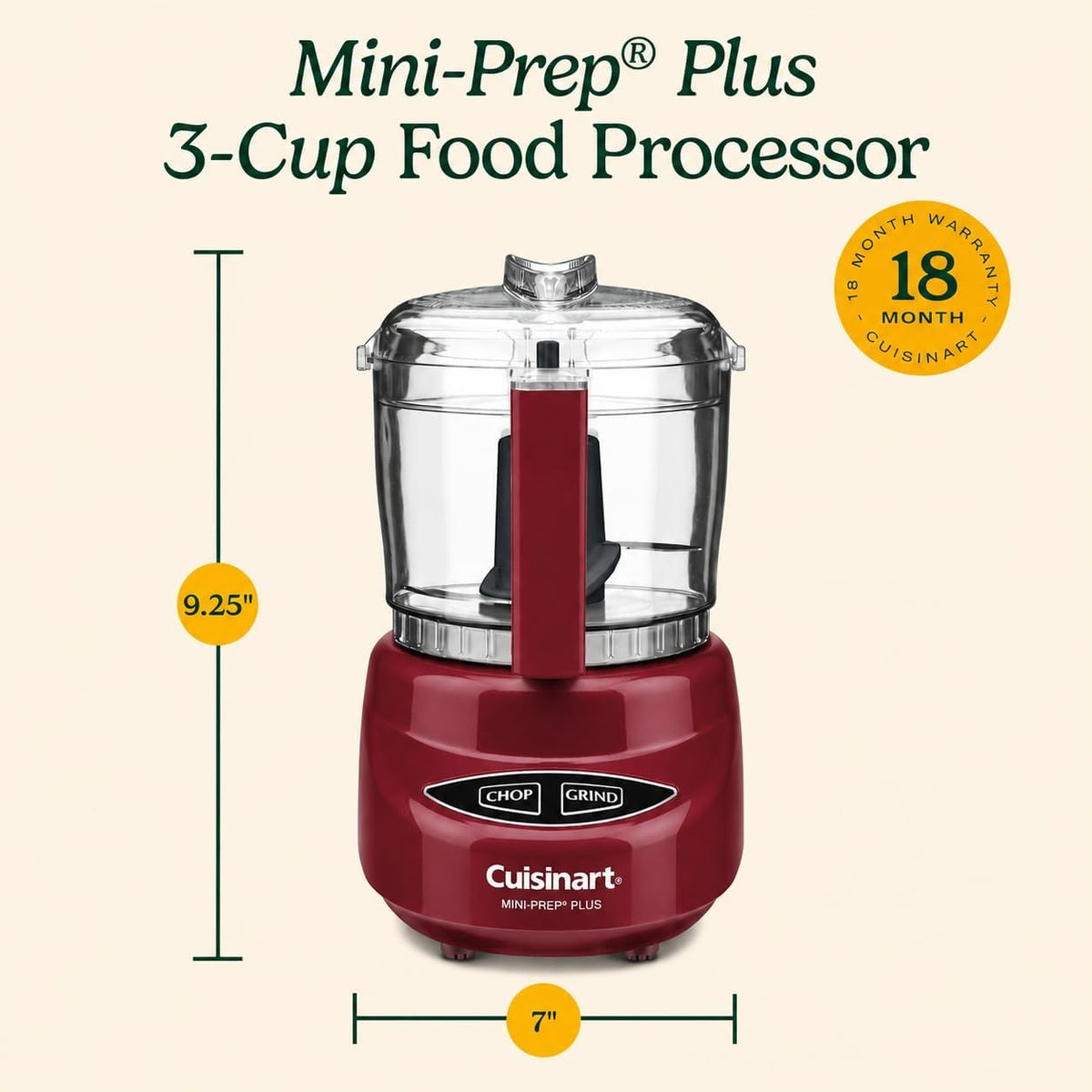 Cuisinart Mini-Prep Plus - Procesador de alimentos, mini procesador...