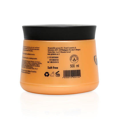 Gotukola Mascarilla capilar de queratina para cabello seco dañado -...
