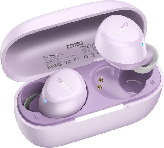 TOZO Auriculares inalámbricos A1 Bluetooth 5.3 de peso ligero en el...