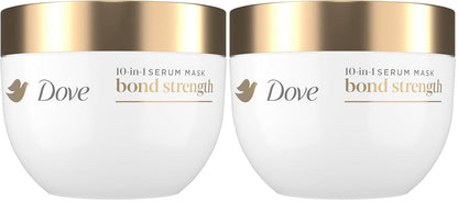 Dove Hair Bond Strength - Máscara de suero 10 en 1 para cabello quí...