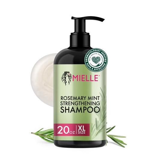 Mielle Organics - Champú fortalecedor de romero y menta con biotina...