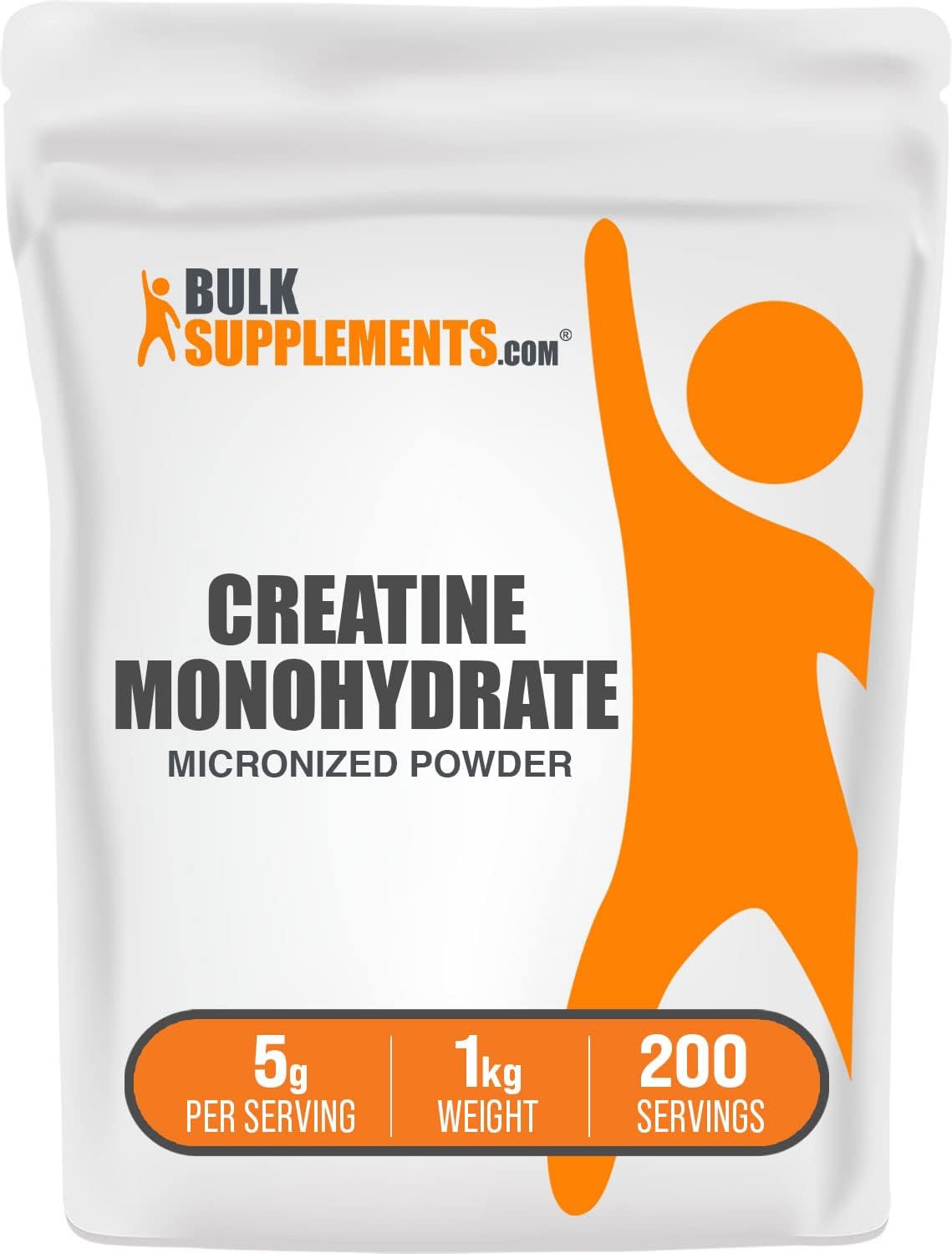 Polvo micronizado de creatina monohidrato de BulkSupplements, 99,99...