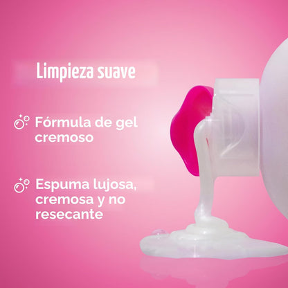 eos Gel de baño de cachemira - Granada frambuesa, gel hidratante pa...