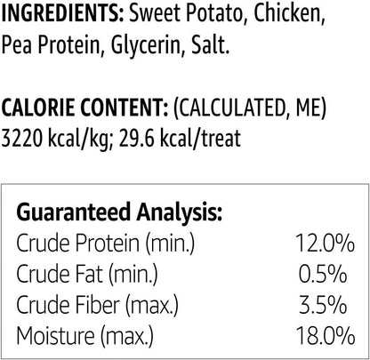 Marca de Amazon \u2013 Solimo Golosinas para perro de batata dulce...