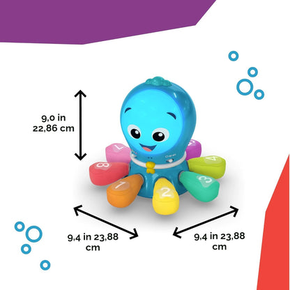 Baby Einstein Exploradores Oceánicos Go Opus Go juguete de aprendizaje de actividad de gateo y persecución 4 en 1, música y luces, para niños de 3 meses a 5 años