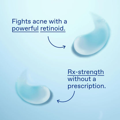 Gel de tratamiento para el acné Differin, suministro de 90 días, tratamiento retinoide para la cara con 0.1% de adapalene, cuidado suave de la piel para pieles sensibles con tendencia al acné, bomba