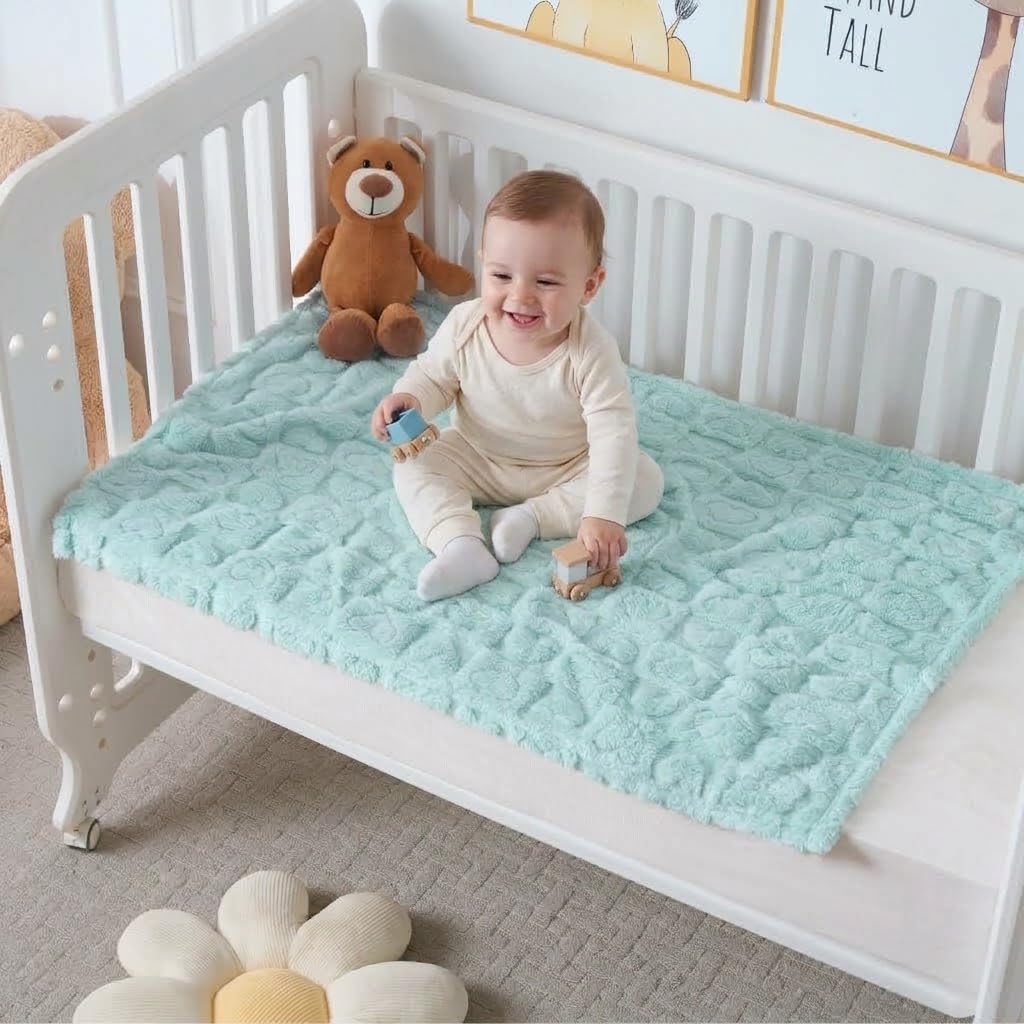 4 piezas de mantas de bebé para niños, manta pequeña suave para niñ...