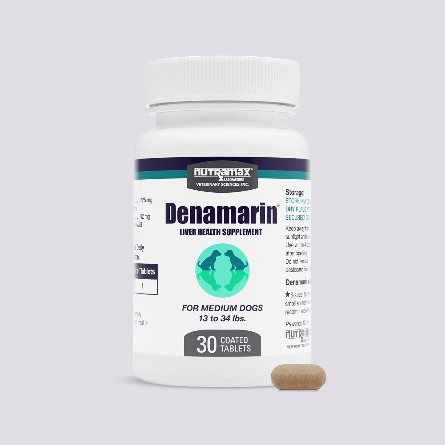 Nutramax Laboratories Denamarin Suplemento de salud hepática para p...