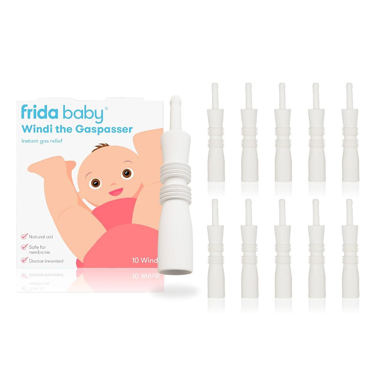 Aliviador de gas para bebés FridaBaby The Windi, Paquete de 1
