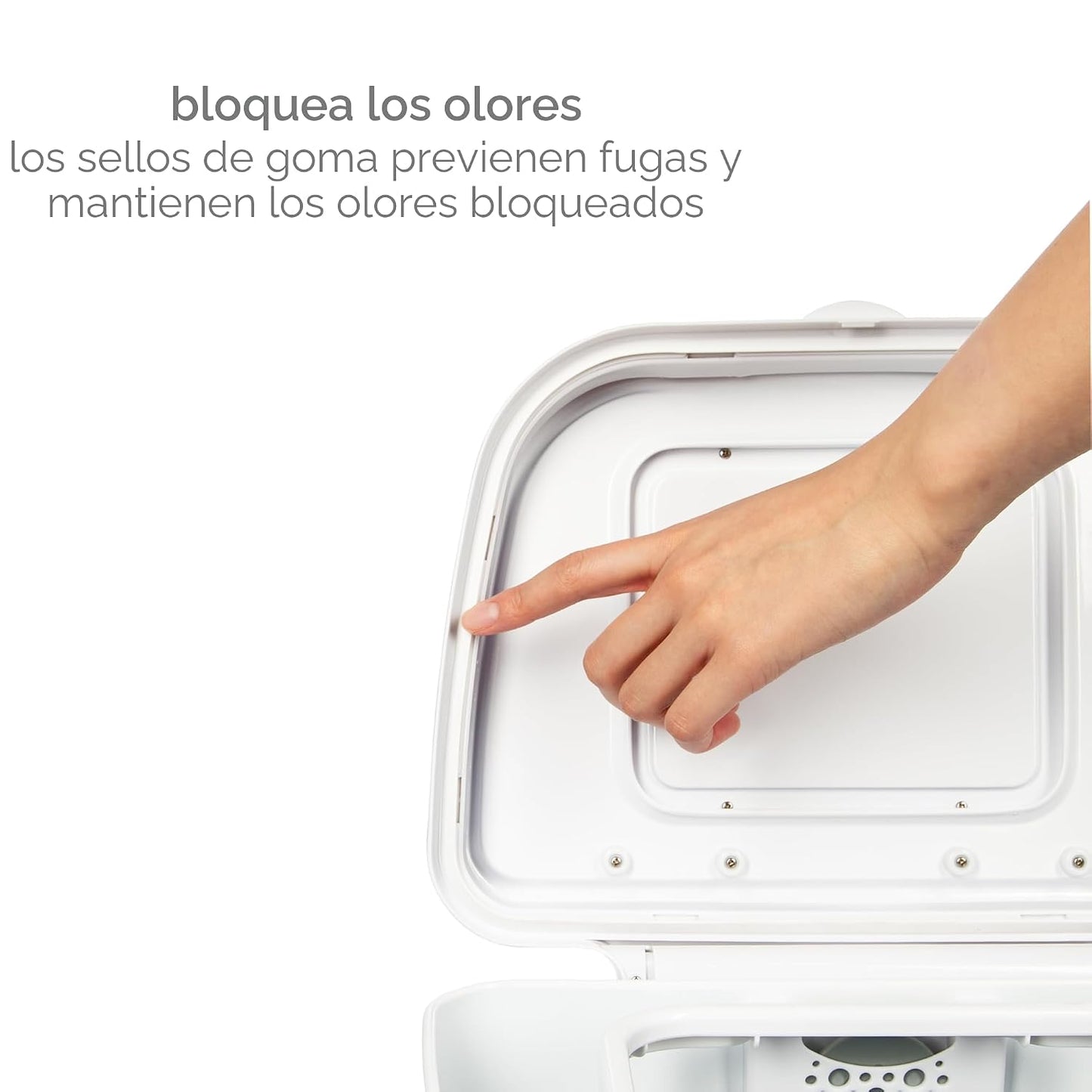 Ubbi, cubo de pañales para adultos, de acero con bloqueo de olores,...