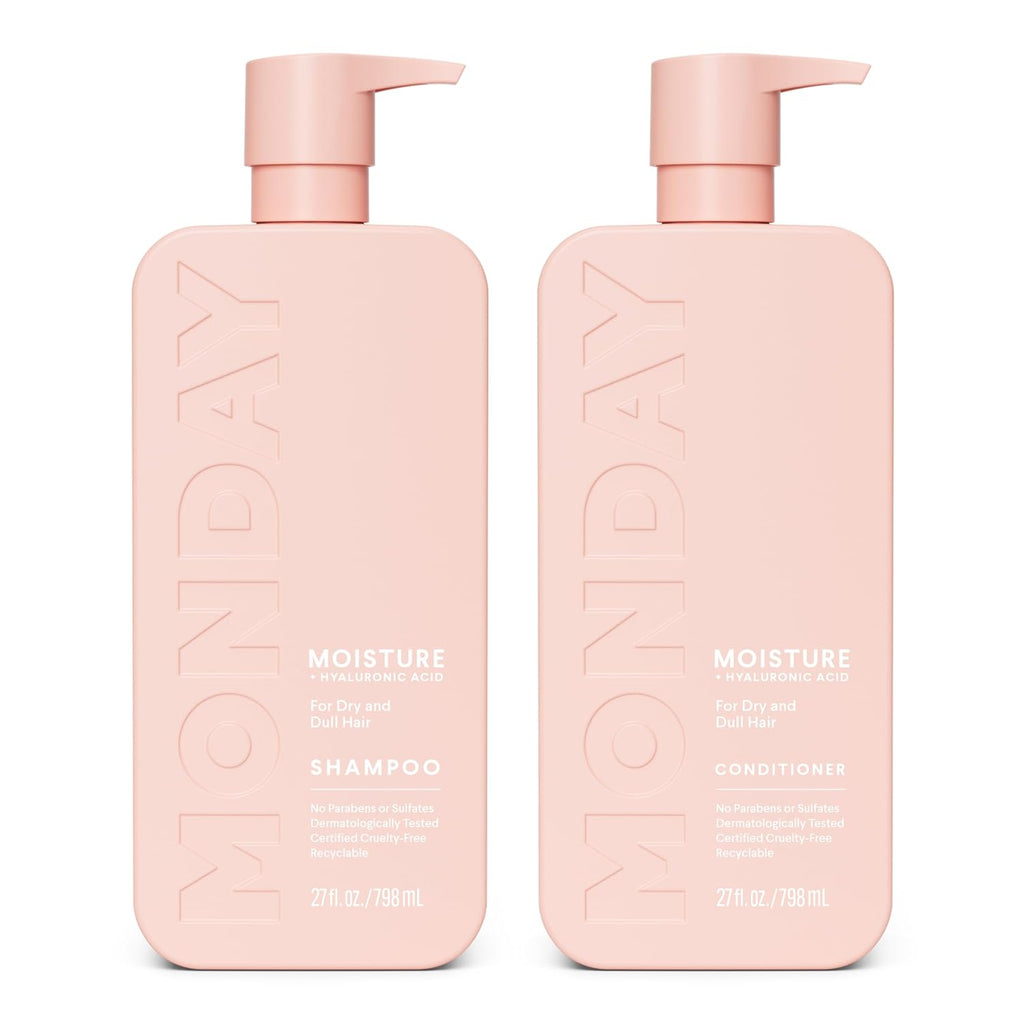 MONDAY HAIRCARE Champú hidratante + acondicionador de baño (2 unida...