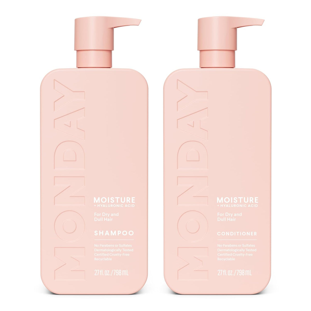 MONDAY HAIRCARE Champú hidratante + acondicionador de baño (2 unida...