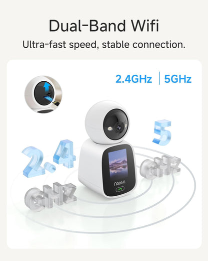 Noorio 5G Cámara de videollamada bidireccional, cámara para mascota...